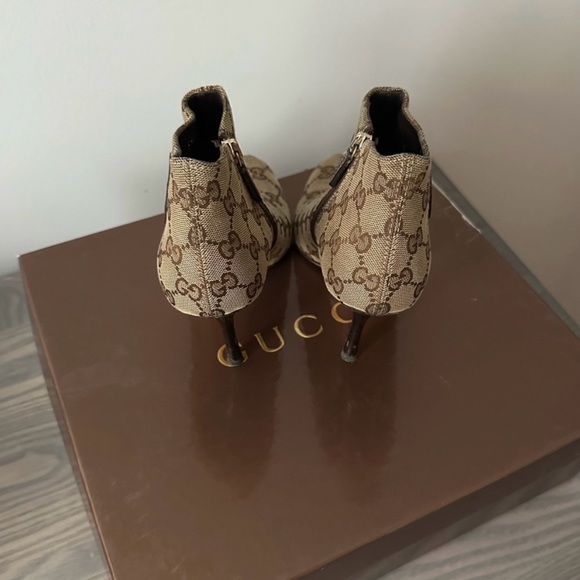 GUCCI GG MONOGRAM ANKLE BOOTS - Picture 9 of 13